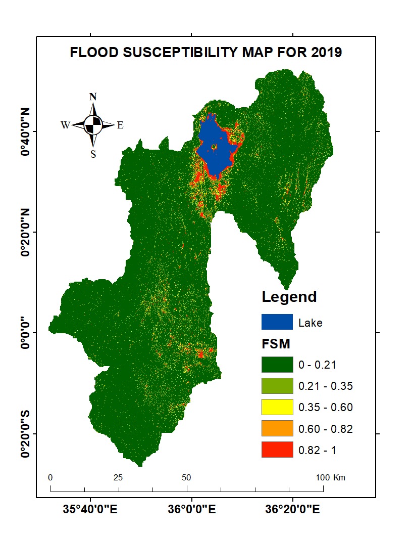 Flood Susceptibility SVM 2019